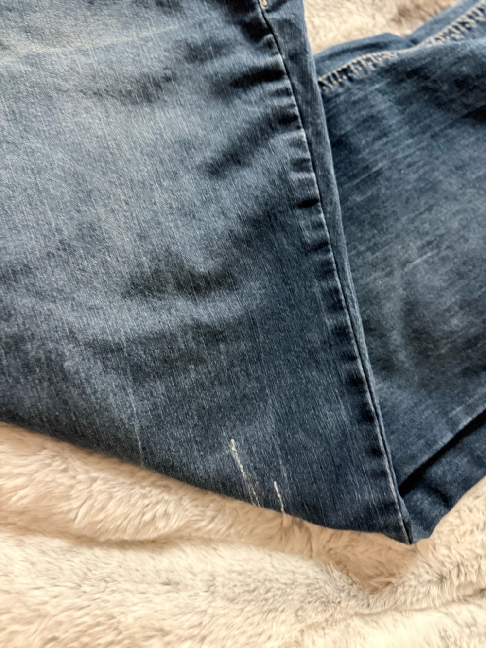 Avenue Dark Wash Ankle Jeans with Cute Trim - Picture 6 of 9